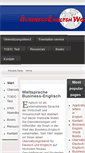 Mobile Screenshot of business-english-world.de