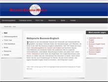 Tablet Screenshot of business-english-world.de